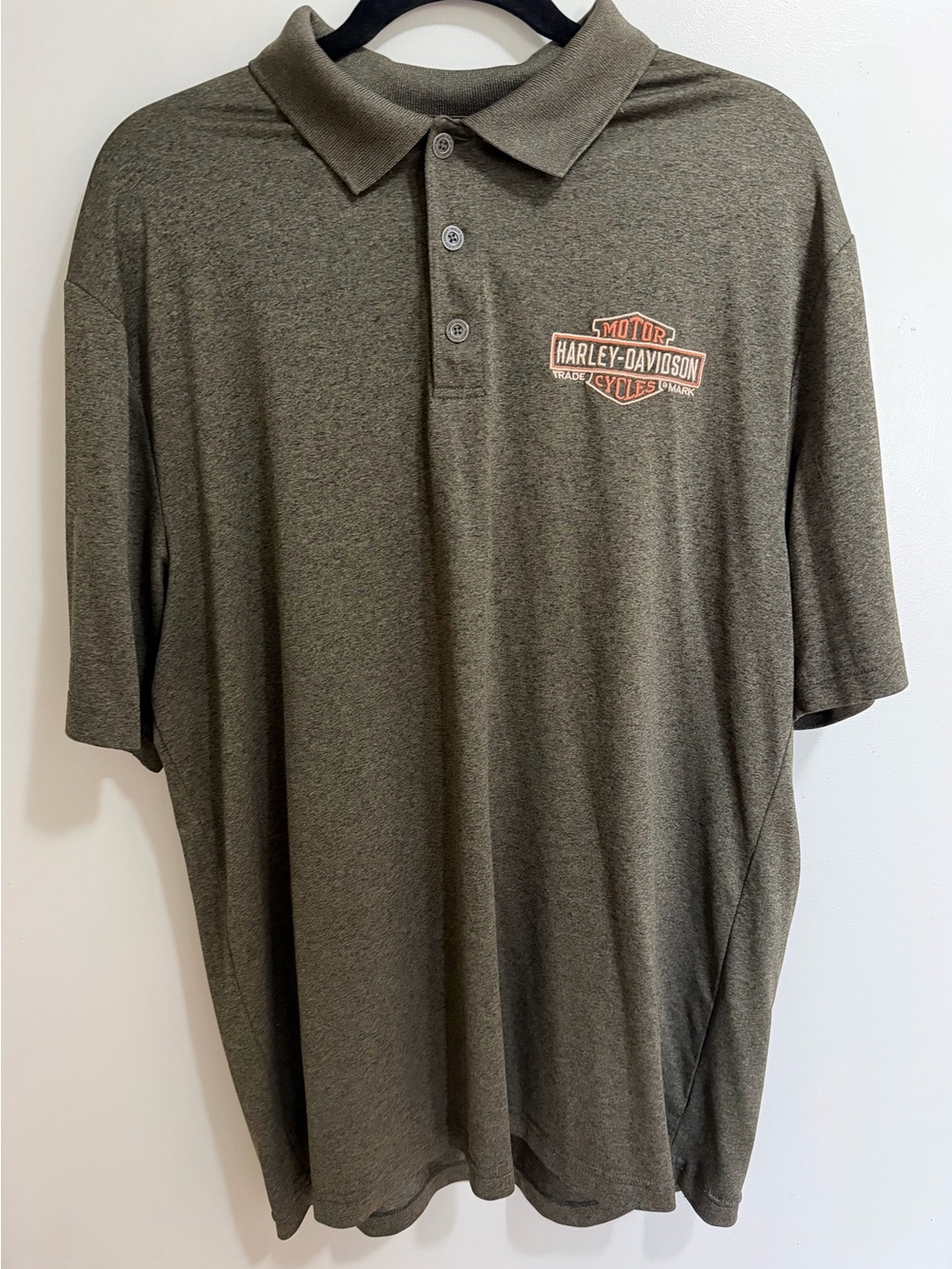 Harley-Davidson Men's XL Olive Green Polo Twin Cities Lakeville MN